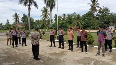 Polres Kolaka Timur Bersama TNI Amankan Unjuk Rasa Di Ladongi