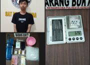 Satresnarkoba Polresta Kendari Gerebek Dua Kamar Kost, Dua Pemuda Ditangkap, Puluhan Sachet Shabu Diamankan