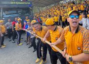 Seru! Lomba Tarik Water Canon hingga Balap Sarung Meriahkan HUT RI di Polda Sultra