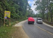 Satlantas Polres Konawe Pasang Baliho di Titik Rawan Kecelakaan