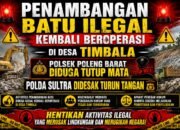 Penambangan Batu Ilegal di Desa Timbala Kembali Beroperasi, Polsek Poleng Barat Diduga Tutup Mata, Polda Sultra Didesak Turun Tangan