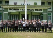 Kapolda Sultra Silaturahmi ke Korem 143/Halu Oleo, Perkuat Soliditas TNI-Polri Jaga Stabilitas Keamanan