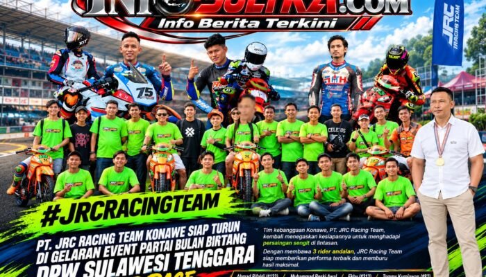 JRC Racing Team Konawe Kembali Ramaikan Persaingan Balap Motor Sulawesi Tenggara